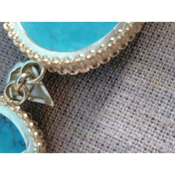 KENDRA SCOTT Rebecca Gold Plated Chunky Turquoise Statement Necklace - Picture 10 of 16